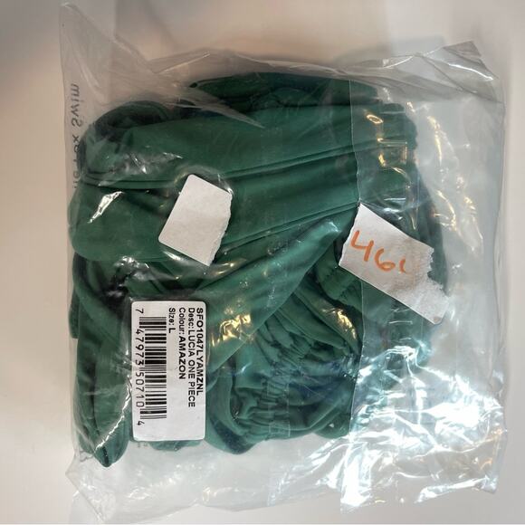 Stone Fox Lucia One Piece Amazon Green Swim Bodysuit - Picture 11 of 14